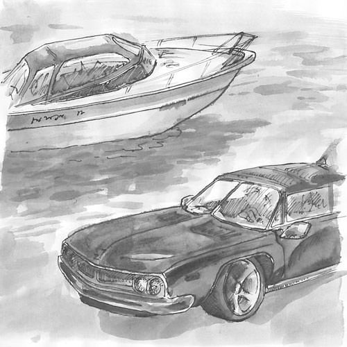 Bil og båt